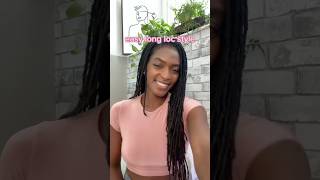 Quick and easy style for long locs! 🌴🙌🏾 #locs #locjourney #naturalhair #shorts