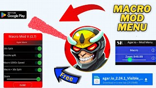 Agario Macro Xelahot Mod Menu New with Zoom and Full Control for iOS and Android