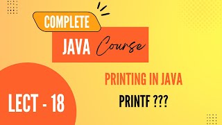 Printing in java | print, printtln, printf | Englishh | Arpit | Error in the code