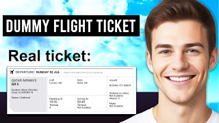 How To Get Dummy Flight Ticket For Visa (Real Verifiable Ticket) - Working