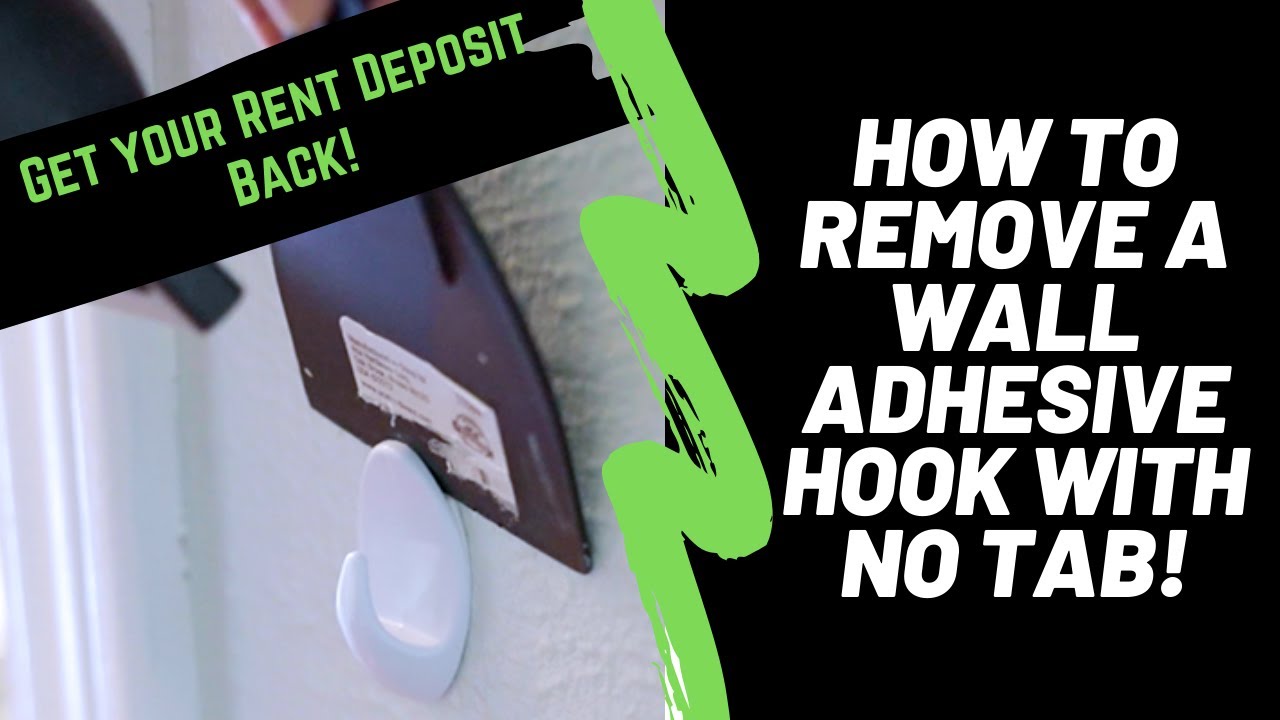 How To Remove Adhesive Wall Hooks With No Tab Great Tip For Renters