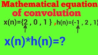 Mathematical equation of convolution | linear convolution | convolution sum