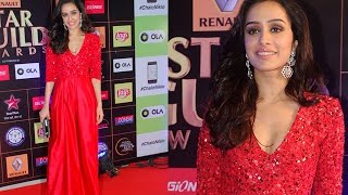 Shraddha Kapoor Glitters In Red At RENAULT STAR GUILD AWARDS