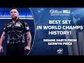 THE BEST SET IN WORLD CHAMPIONSHIP HISTORY! Gerwyn Price averages 136.64 in a World Championship set