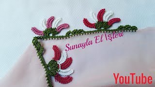 Oya ve yazma ancak bu kadar uyumlu olur bir bütün gibi tığ oyası yapımı