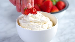 Perfect Whipped Cream Recipe