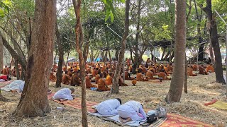 ทำบุญงานปริวาสกรรมวัดใต้ งานบุญใหญ่ในราษีไศล ทำบุญวัดใต้ ใส่บาตรวัดใต้ อ.ราษีไศล จ.ศรีสะเกษ