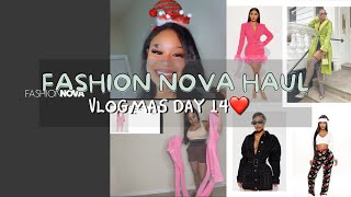 VLOGMAS DAY 14: Fashion Nova Clothing Haul |Cierra Diane TV| ❤️