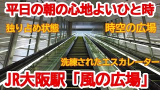 【大阪駅】No739 朝のJR大阪駅の心地よい光景 #大阪駅 #時空の広場 #風の広場