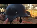 different types of ww2 german heer helmets.