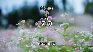 ดีใจ | พลอยชมพู เนื้อเพลง 🎧🎶#เนื้อเพลง #เพลงเพราะๆ