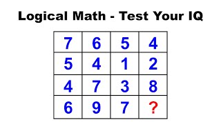 Logical Mathematical Intelligence - Test Your IQ