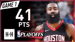 James Harden Full Game 1 Highlights Rockets vs Warriors 2018 NBA Playoffs WCF - 41 Points!