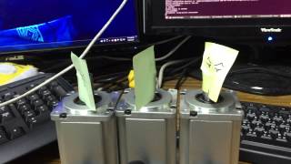 [AIM HI] Ethercat+LinuxCNC+PanasonicA5B+3Axis with DC Sine-wave180