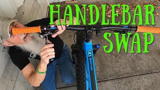 DIY ~ Handlebar Swap Time, 2018 Kona Wozo