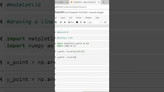 Plotting line to point using matplotlib