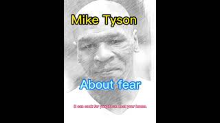 Mike Tyson on fear! #quotes #miketyson