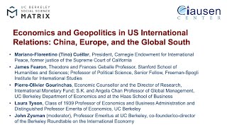 Economics and Geopolitics in US International Relations: China, Europe, and the Global South