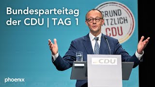 CDU-Bundesparteitag aus Berlin: Tag 1 | u.a. mit Merz, Linnemann und Vorstandwahlen | 06.05.24