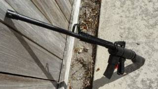 Shooting my Homemade M16 Airsoft Rifle