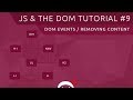JavaScript DOM Tutorial #9 - Events