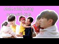 Kpop male idols being cute with kids