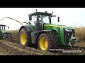 john deere 8320r gets totally stuck during corn harvest 2019 mud season maisernte dk agri