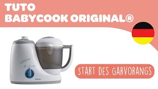 BEABA - BABYCOOK® ORIGINAL- Gebrauchsanweisung :  Start des Garvorangs