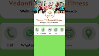 Vedanti Wellness Fitness Center Digital Visiting Card