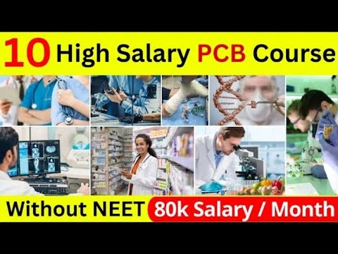 10 High Salary Courses For PCB Students Without NEET || Best Courses ...