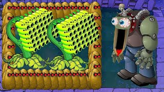 9999 Threepeater and Tall-nut vs Zomboss Giga-Gargantuar | Plants vs Zombies Epic Hack