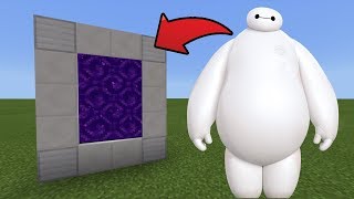 How To Make a Portal to the Baymax Dimension in MCPE (Minecraft PE)
