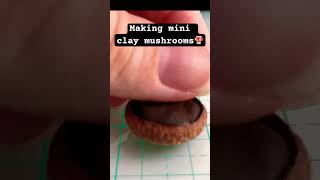 DIY Miniature Clay Mushrooms #clayminiature #magicprops