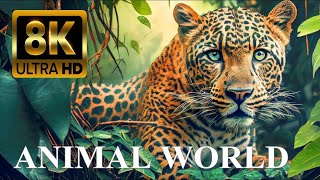 Majestic WILDLIFE  of the AMAZON Jungle| 8K PURE ANIMAL Sounds