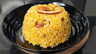 Basanti Pulao 🥰 | Bengali Sweet Yellow Rice 🍚 |  Delicious Festive Dish  | Recipes By Sukanti