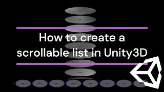 Unity3D - How to Create scrollable list | Tutorial