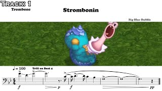 My Singing Monsters: Dawn of Fire | Continent | Strombonin - Sheet Music (Transcription)