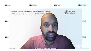 WHO-EPI-WIN Webinar: Managing diphtheria:  the new WHO clinical management guidelines