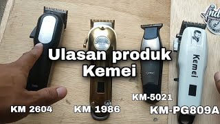 PEMULA WAJIB TONTON..KEMEI-2604 | KEMEI-1986 | TRIMMER KEMEI 5021 | KEMEI KM-PG 809 A | FADE & TAPER