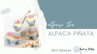 Alfonso the Alpaca Llama Pinata No-Sew Crochet Amigurumi Pattern: Tips and Tricks ONLY