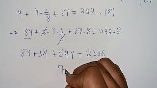 Qual é a solução da equação 8^x+8^x-1+8^x+1=292 no universo R?