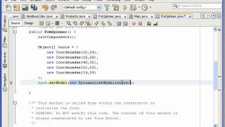 El control spinner. Java Swing. Parte 2.