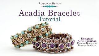 Acadia Bracelet - DIY Jewelry Making Tutorial by PotomacBeads