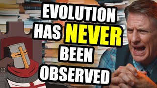 Creationist MORON Says Evolution Has NEVER Been Observed (Answer In Genesis)