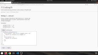 String 1 withoutX Javascript solution