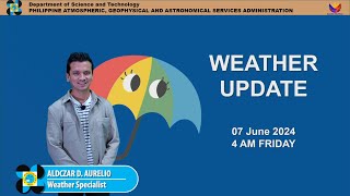 Public Weather Forecast issued at 4PM | June 7, 2024 - Friday