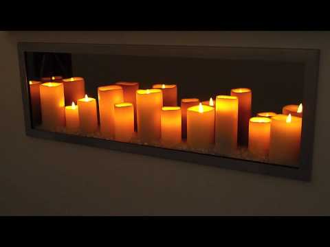 Whimsy Wall Mount Electric Fireplace Led Lights Flameless Candle Sogno Candle Led Fireplace