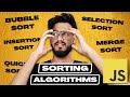 Data Structures in Javascript ( Bubble, Selection & Insertion Sort ) | Frontend DSA Interview Ques