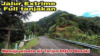 Jalur menuju Air Terjun DOLO dan IRENGGOLO Besuki di lereng gunung Wilis Extrime dan penuh Tantangan