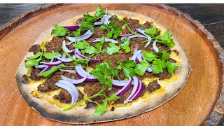 Homemade Lahmacun Recipe | Turkish Pizza ( My Version ) - Episode 2039